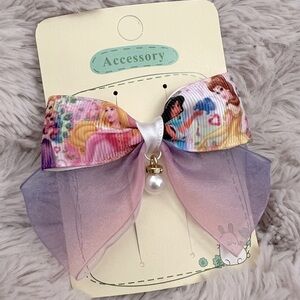 🌸3/$10) Colorful Disney Princess Hair Bow